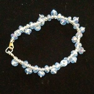 Glass bead bracelet